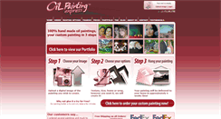 Desktop Screenshot of oilpaintingexpress.com