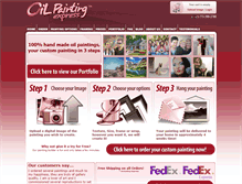 Tablet Screenshot of oilpaintingexpress.com